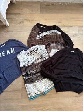Stitch drop sweaters 4! Size small